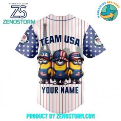 Minions Olympic Paris 2024 Team USA Customized Baseball Jersey