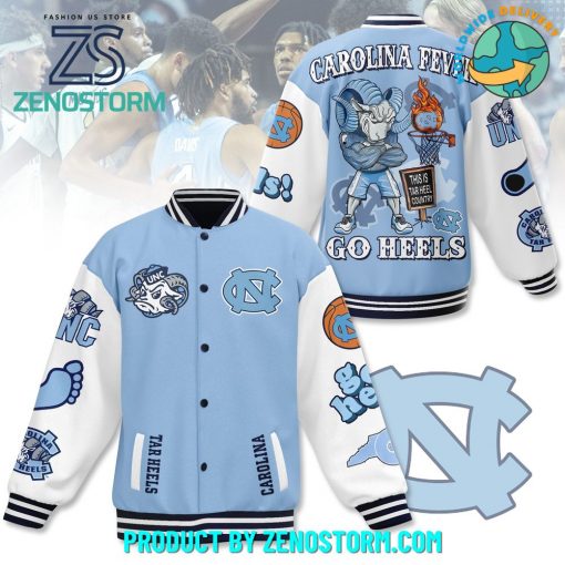 North Carolina Tar Heels Fever Go Heels Baseball Jacket