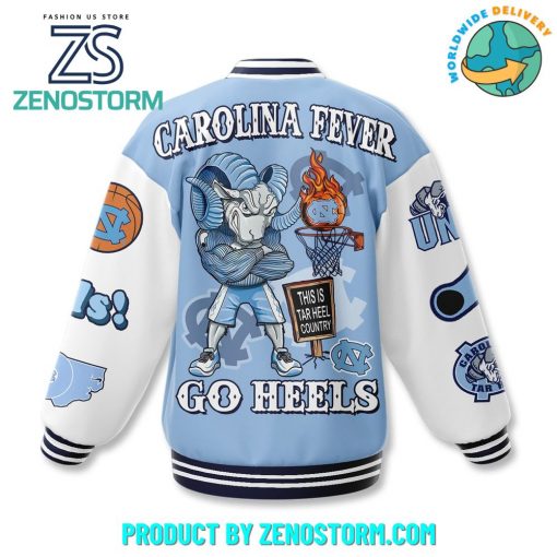 North Carolina Tar Heels Fever Go Heels Baseball Jacket