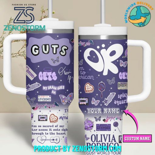 Olivia Rodrigo Singer Gust World Tour Custom Name Stanley Tumbler