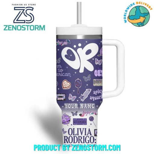 Olivia Rodrigo Singer Gust World Tour Custom Name Stanley Tumbler