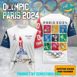 Olympic Paris 2024 Looney Tunes Custom Name Shirt