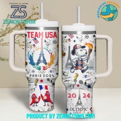 Olympic Paris 2024 Snoopy Team USA Games Stanley Tumbler