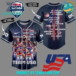 Olympic Paris 2024 Team Basketball USA Customized Baseball Jersey