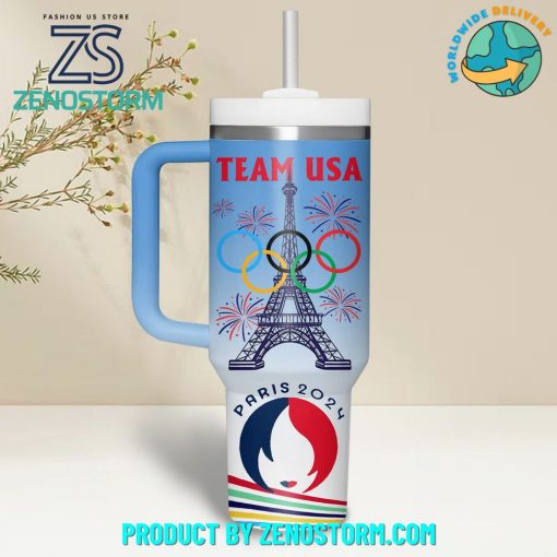 Olympic Paris 2024 Team USA Games Custom Name Stanley Tumbler