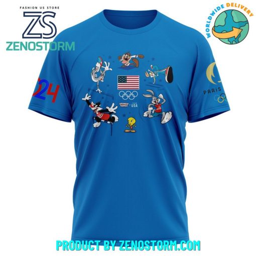 Olympic Paris 2024 Win The Gold Blue Shirt