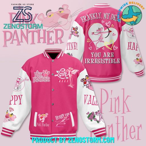 Pink Panther You Are Irresistible Pink Baseball Jacket