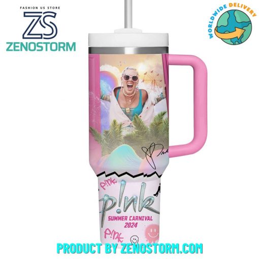 Pink Summer Carnival 2024 My Love My Drug Customized Stanley Tumbler