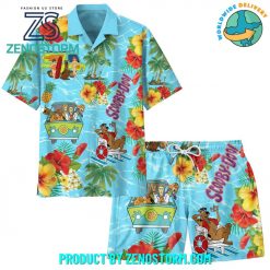 ScoobyDoo Summer Time Floral Hawaiian Shirt