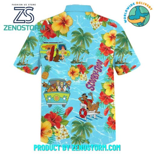 Scooby-Doo Summer Time Floral Hawaiian Shirt