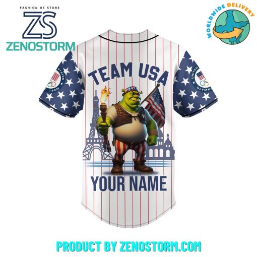 Sherk Olympic Paris 2024 Team USA Customized Baseball Jersey