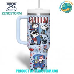 Snoopy Happy 4th Of July 2024 Customized Stanley Tumbler