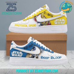 Star Wars Protocol Droid And Beep Bloop Nike Air Force 1