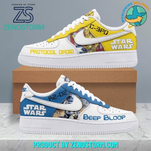 Star Wars Protocol Droid And Beep Bloop Nike Air Force 1