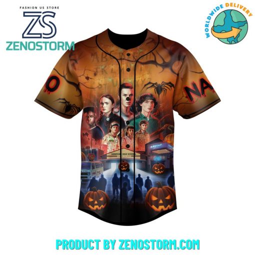 Stranger Things Never Go Alone Customized Baseball Jersey