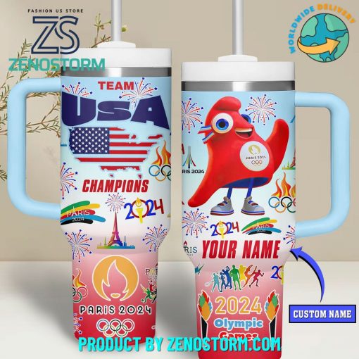 Team USA Champions Olympic Paris 2024 Customized Stanley Tumbler