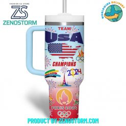 Team USA Champions Olympic Paris 2024 Customized Stanley Tumbler