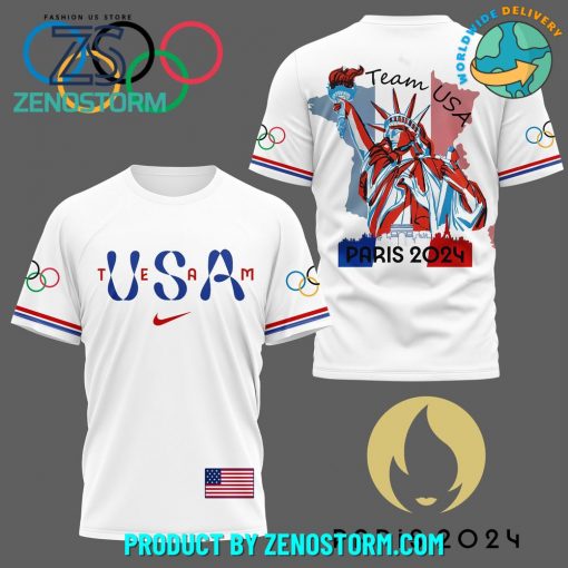 Team USA Olympic Paris 2024 White Shirt