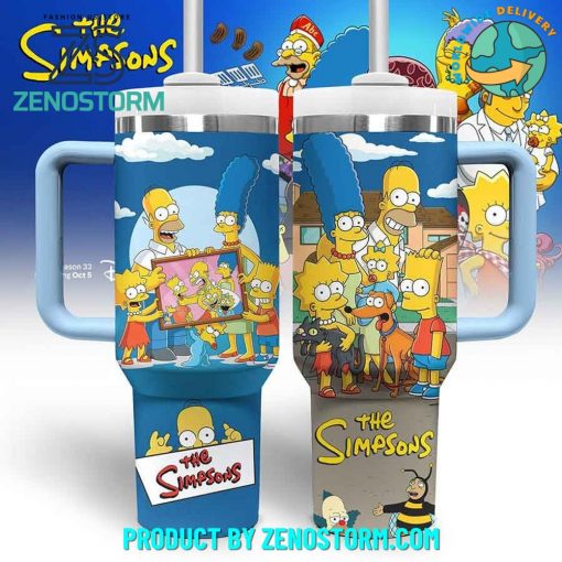 The Simpsons Cartoon TV Series Stanley Tumbler