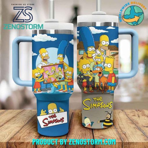 The Simpsons Cartoon TV Series Stanley Tumbler