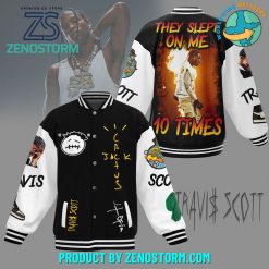 Travis Scott They Slept On Me 10 Times Baseball Jacket