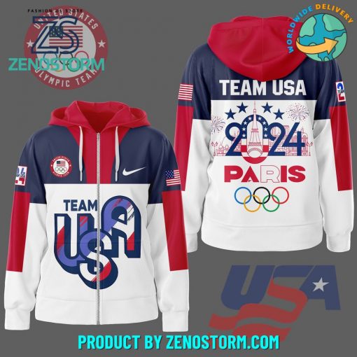 United States Team Olympic Paris 2024 Nike Zip Hoodie