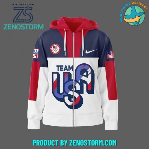 United States Team Olympic Paris 2024 Nike Zip Hoodie