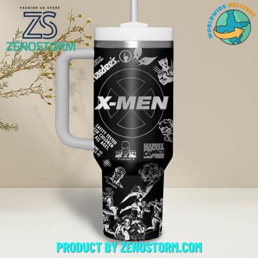 X-Men Marvel Comics Black 40 oz Stanley Tumbler