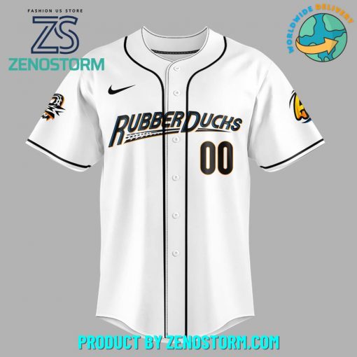 Akron RubberDucks Limited Edition Customized Baseball Jersey