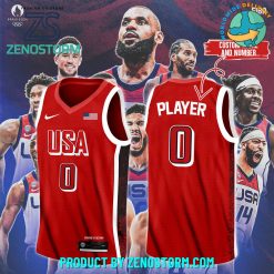 American Team Customized Red Nike Basketball Jersey 2024