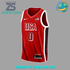 American Team Customized Red Nike Basketball Jersey 2024