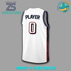 American Team Customized White Nike Basketball Jersey 2024