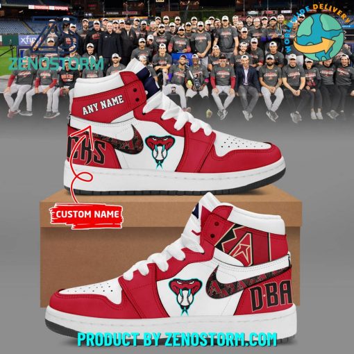 Arizona Diamondbacks Baseball Custom Name Air Jordan 1