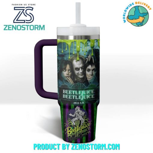 Beetlejuice Beetlejuice 2024 It’s Show Time Stanley Tumbler