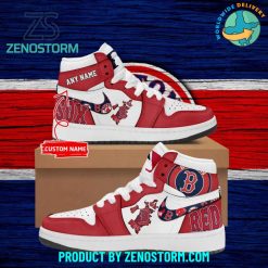 Boston Red Sox MLB Personalized Nike Air Jordan 1