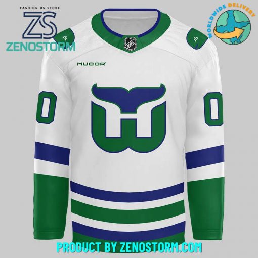 Carolina Hurricanes Hartford Whalers Customized Hockey Jersey