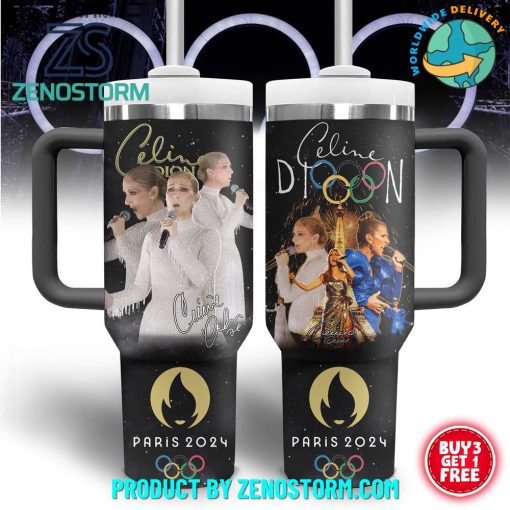 Celine Dion Olympic Paris 2024 Stanley Tumbler