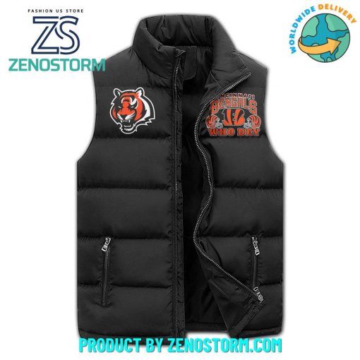 Cincinnati Bengals I Am A Fan Sleeveless Puffer Down Vest