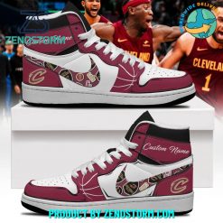 Cleveland Cavaliers NBA 2024 Personalized Nike Air Jordan 1