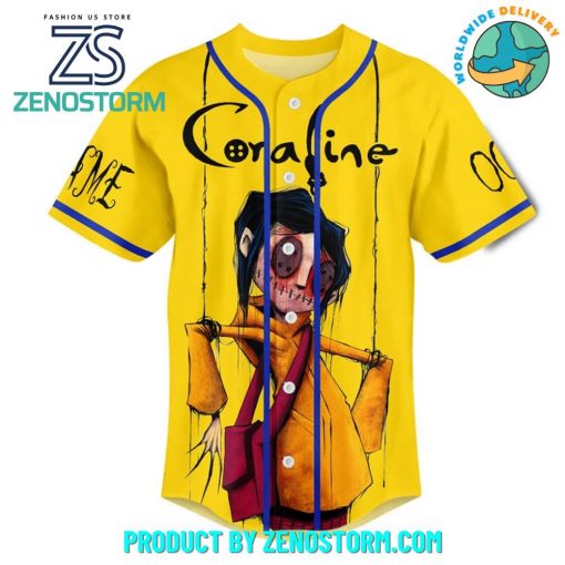 Coraline Be Careful What You Wish For Baseball Jersey