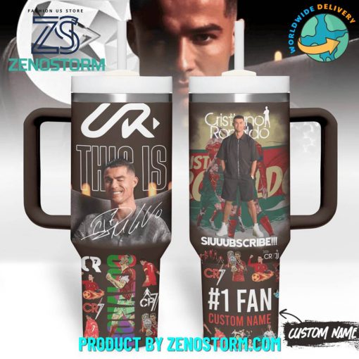 Cristiano Ronaldo Gift For Fan Customized Stanley Tumbler