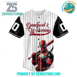 Deadpool And Wolverine Custom Name Baseball Jersey