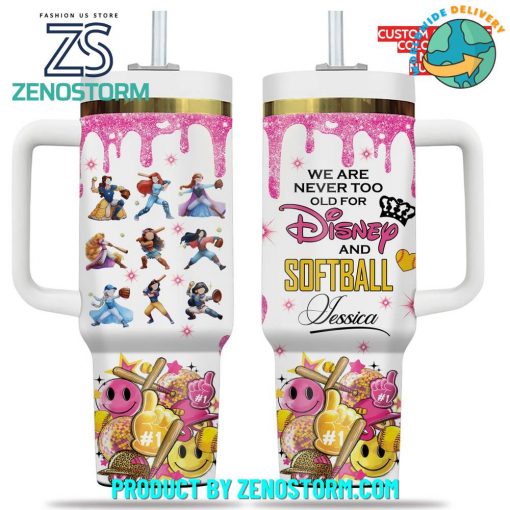 Disney And Softball Special Customized Stanley Tumbler