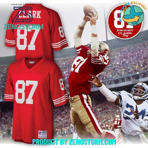 Dwight Clark San Francisco 49ers Retired Player Football Jersey