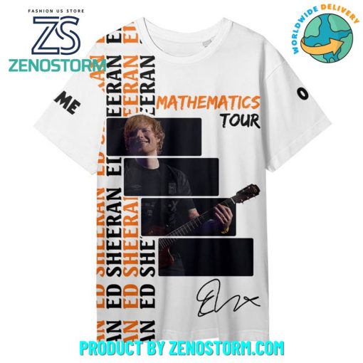 Ed Sheeran 2024 Mathematics Tour Custom Name Shirt