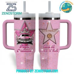 Elvis Presley King Of Rock N Roll Pink Cadillac Stanley Tumbler