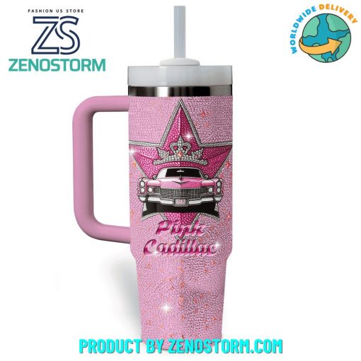 Elvis Presley King Of Rock N Roll Pink Cadillac Stanley Tumbler