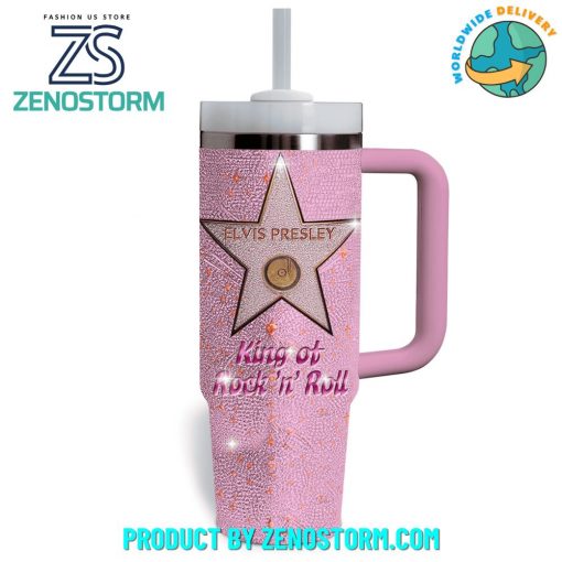 Elvis Presley King Of Rock N Roll Pink Cadillac Stanley Tumbler