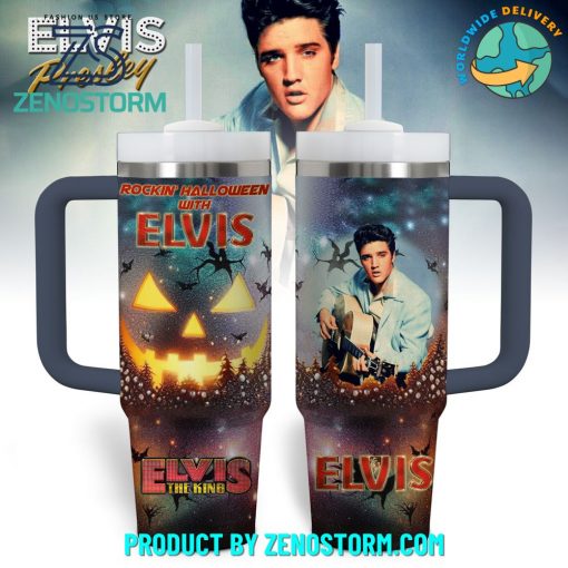 Elvis Presley The King Happy Halloween Stanley Tumbler