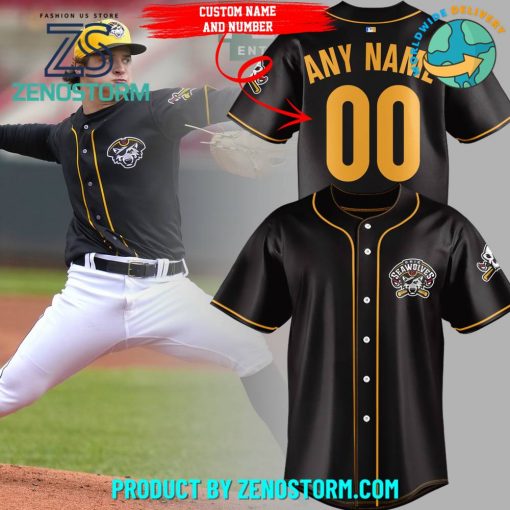 Erie SeaWolves MLB Custom Name Baseball Jersey